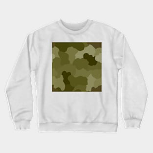 Military camouflage with green shades for army background Crewneck Sweatshirt